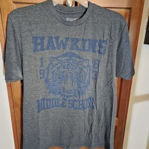 Stranger Things Hawkins Middle School Gray T-Shirt